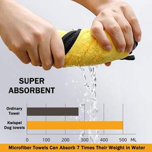 कस्टम नई पालतू सफाई और ग्रोमिंग उत्पादों सुपर अवशोषित नरम त्वरित सुखाने वाले माइक्रोफाइबर कुत्ते पालतू स्नान सफाई तौलिया कुत्तों के लिए - Product Image 6