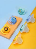 Sucettes en silicone de qualité alimentaire pour bébés, motifs animaux et lettres, tétines 0-12 mois, faible MOQ, styles tête ronde et tête plate