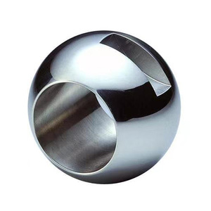 Pièce de vanne à bille usinée CNC de haute précision, vanne à bille en acier inoxydable - Product Image 5