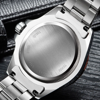 Montre TEVISE T801A à quartz, tendance et luxueuse, bracelet en acier inoxydable, résistante à l'eau, aiguilles lumineuses, pour hommes
