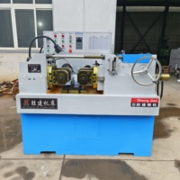 Machine à rouler les fils motorisée haute vitesse, fileteuse automatique pour barres d'armature, machine CNC pour la fabrication de vis, 380V, fixations de construction