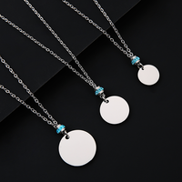 Collier rond en acier inoxydable Ywyougang avec perles entretoises en strass multicolores, personnalisable, cadeau pour femme