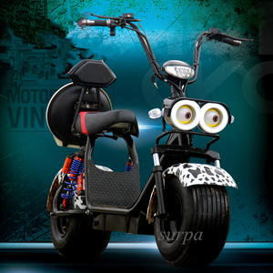 Scooter Elettrico Citycoco a Due Posti con Pneumatici Larghi, 1500w 2000w 60V 12ah/20ah, Fuoristrada/<span class=keywords><strong>E</strong></span>-Chopper 3000w - Product Image 2