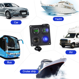 Kit de charge rapide 45W avec panneau de commutation USB double Type C pour voiture, étanche, pour applications marines - Fournisseur d'usine - Product Image 2