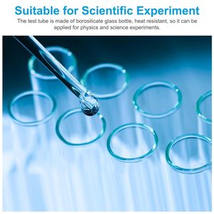 Tubes à essai en verre transparent de 25 ml à fond plat avec bouchon en liège pour les pots à café, les boîtes à bonbons, le sel de bain - Product Image 5