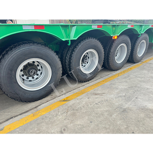Fourni en usine 4 <span class=keywords><strong>essieux</strong></span> 50-120 tonnes Lowboy lit bas tracteur Lowbed semi-<span class=keywords><strong>remorque</strong></span> à bas prix - Product Image 4