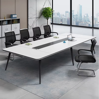 Ensemble de meubles de bureau en bois haut de gamme de luxe moderne pour hôtels avec table de réunion chaise écoles conférences comptoirs de réception