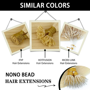 Extensions de cheveux Nano Ring de luxe en gros, 100% cheveux humains vierges, double épaisseur, fusion à <span class=keywords><strong>froid</strong></span>, Nano Link <span class=keywords><strong>pour</strong></span> coiffeurs professionnels - Product Image 2