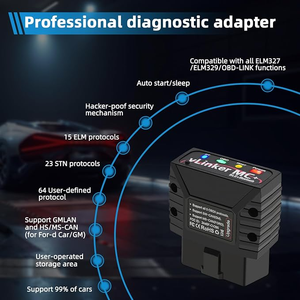 Dispositif de diagnostic automobile Vgate Vlinker MC+ BT4.0 ELM327 OBD2 avec accès gratuit à vie - Product Image 4