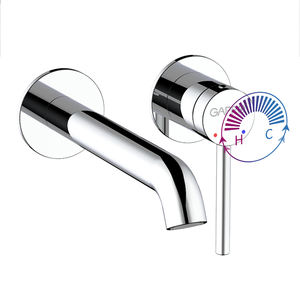 Gappo ก๊อกน้ำอ่างล้างหน้าเดี่ยวติด<span class=keywords><strong>ผนัง</strong></span>ทองเหลืองแกนวาล์วเซรามิกทำ<span class=keywords><strong>จ</strong></span>ากทองเหลือง - Product Image 2