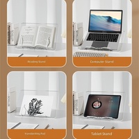 Support de lecture portable, support de livre à fixer sur le bureau, empêche la position assise inclinée, sécurise les pages, serre-livres multifonctionnel, support invisible pour iPad