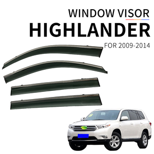 Factory Directly Sell High End In-channel Injection Deflector Window Visor for TOYOTA HIGHLANDER 2009-2014 - Product Image 2