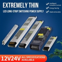 Alimentation à découpage ultra-mince AC 220V vers DC 12V 3A pour LED, transformateur d'éclairage fin pour boîte lumineuse 36W