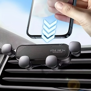 Soporte de teléfono universal con logotipo personalizado, soporte de clip de ventilación de aire, detección de gravedad, soporte de teléfono de coche anticaída de alto grado - Product Image 2