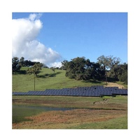 Système de montage au sol personnalisé en alliage d'aluminium CE 6005-T5 pour panneaux photovoltaïques, surface anodisée, avec garantie de 15/25 ans