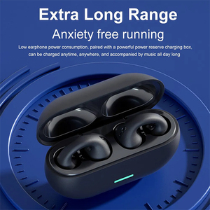 Fones de Ouvido TWS T75 por Condução Óssea com Design de Clip para V5.3 IPX4 à Prova d'Água Bateria de 300mAh — Esportes, Jogos e Chamadas HD - Product Image 6