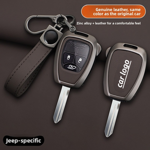 Funda metálica para llave de coche, estilo moderno, para protección de llaves, compatible con Jeep Wrangler, Grand Cherokee y Cherokee - Product Image 3