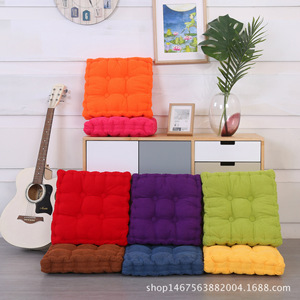Funda de cojín cuadrada de pana suave, Cojín cuadrado grueso de algodón, almohadillas grandes, alfombrilla de <span class=keywords><strong>suelo</strong></span> para asiento, sofá y silla - Product Image 6