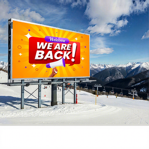 จอแสดงผล LED กันน้ำ IP65 สำหรับภายนอกอาคาร P6 ขนาด 960x960 มม. บำรุงรักษาด้านหน้า ความสว่างสูง 6500 นิต ป้ายโฆษณา LED สำหรับภายนอกอาคาร - Product Image 1