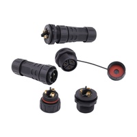 Connecteur de câble d'alimentation 35A IP68 Montage sur panneau Prise mâle femelle M29 2 broches 3 broches 4 broches Connecteur à vis pour câblage d'équipement LED