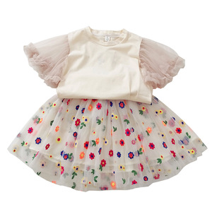 <b>Baby</b> Casual <b>Clothes</b> Kids Formal Clothing Girls <b>Rainbow</b> Colored Lace Dress With Lovely Design of Wholesale - Product Image 1