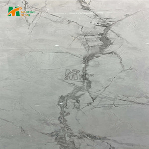 Piano <span class=keywords><strong>di</strong></span> Lavoro e Pavimento in Pietra Sinterizzata Artificiale <span class=keywords><strong>di</strong></span> Alta Qualità, Design Moderno 3D Veneziano Bianco Lucidato - Product Image 5