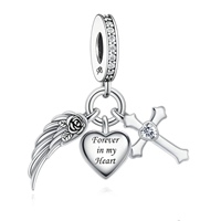 Breloques Pan en argent sterling 925 compatibles avec bracelet original, perle magique pour femme avec ailes d'ange pour la fabrication de bijoux 2026