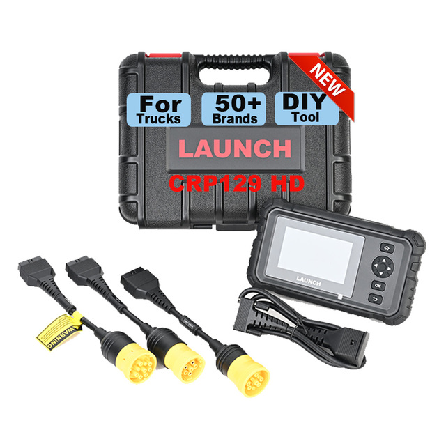 Top Rated for LAUNCH X431 CRP129 HD 7 Full System Diagnostic OBD Tool for DIY Truck Owners Heavy-Duty Diesel 7 Reset Services