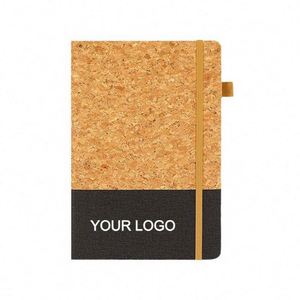 Custom Logo <b>A5</b> Eco Friendly Lined Journal Sustainable Natural Cork Cover Notebook for Corporate Event - Product Image 1