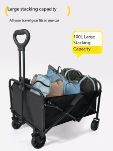 Quà Tặng thương mại điện tử Gấp Cắm Trại Wagon siêu phẳng Gấp thiết kế di động ngoài trời giỏ hàng cho thị trường tạp hóa bán hàng tự động tiện ích giỏ hàng - Product Image 4