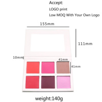 Vegan Carré Blush et Surligneur Palette Logo Personnalisé 50 pièces
