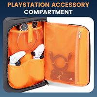 Sac à dos de voyage personnalisé pour PS5-Protective Sacoche de transport pour ordinateur portable 17.3/contrôleurs/disques de jeu et plus d'accessoires de jeu