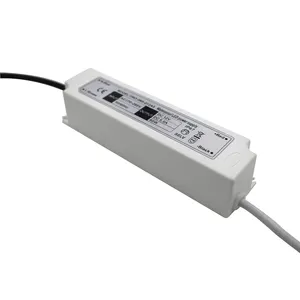 Driver de LED 60 watts ip67 de saída única 12 volts/24 volts/36 volts fonte de alimentação à prova d'água 60w para leds
