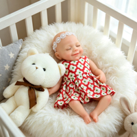 Poupée Reborn en Silicone de Haute Qualité de 6 Pouces pour Bébés Nouveaux-nés, avec Vêtements Interchangeables, Poupée Mannequin et Jouet de Mode pour Filles