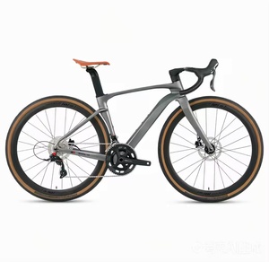 Vélo de route sportif léger et écologique 24 vitesses Gravel V3 avec freins à disque hydrauliques Flat-mount, cadre entièrement en fibre de carbone et aluminium - Product Image 4
