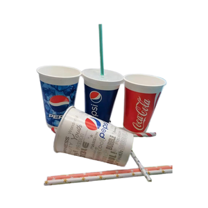 แก้วกระดาษลูกฟูกเคลือบกันไขมันพิมพ์ลายตามสั่ง หนาพิเศษ สองชั้น พร้อมฝา PP สำหรับเครื่องดื่มร้อน/เย็น - Product Image 1