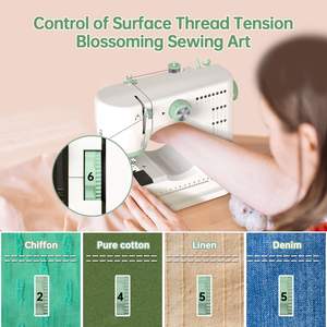 Máquina DE COSER eléctrica doméstica, piezas de máquina de ropa, <span class=keywords><strong>fhsm</strong></span> 520, 16 puntadas, mini costura portátil para uso doméstico - Product Image 6