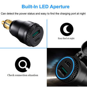 Pas encore d'avis Certifié DIN Hella Plug to Quick Charge 3.0 USB Charger & Type C Power Delivery Adapter pour moto - Product Image 3