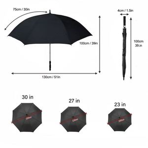 Parapluie promotionnel personnalisé de 60 pouces, grande taille, coupe-vent, double protection contre les intempéries, imprimé, de marque, pour homme, extra résistant - Product Image 6