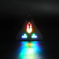 Nouvelle antenne magnétique solaire D10B pour voiture, aileron de requin, lumière d'avertissement LED clignotante pour toit, accessoires de véhicule télécommandés