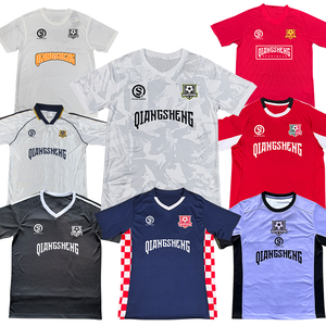 Jersey Sepak Bola Thailand Era 90an Cetak Nama dan Nomor Kaos Retro untuk Hari Pertandingan Maillot De Football - Product Image 1