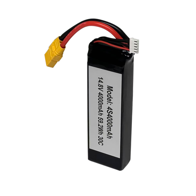 Mason Power Lipo Battery 4S 14.8V 4000mAh 30C FPV Freestyle Racing Drone Soccer RC Battery Education Training Drone