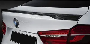 BMW F16 Car Rear Trunk Spoiler Body Kit Gloss <b>Black</b> Car Rear Spoiler <b>Wing</b> for BMW X6 F16 2015 2016 2017 2018 2019 Exterior Part - Product Image 4