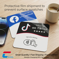 Individueller Logodruck 10cm 12cm Google-Bewertung Acryl-NFC-Platte Social Media Acryl-NFC-Karte