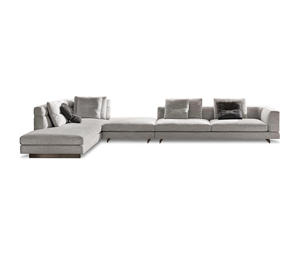 أريكة الاسكندر ذات تصميم عصري إيطالي ، نظام مقاعد لغرفة المعيشة من قطاعات للمنزل والمول والشقة والنادي والفندق - Product Image 2