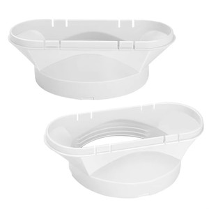 Meilleurs accessoires de climatisation de Chine avec déflecteur à embout plat à 3-4 sections, plaque d'étanchéité télescopique de 43 cm x 16 cm - Product Image 1
