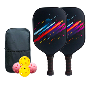 Raquette de pickleball professionnelle en fibre de carbone brute, surface texturée pour un spin maximal, légère pour les joueurs amateurs et professionnels - Product Image 1