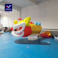 Bande dessinée gonflable de hot dog de la publicité, ballon gonflable de saucisse de dragon chinois