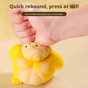 Gorilla Shaped Slow Rebound Sensory <b>Ball</b> PU Material Venting <b>Squeeze</b> Toy for Youth Stress Relief and Fun Fidget Toys - Product Image 4