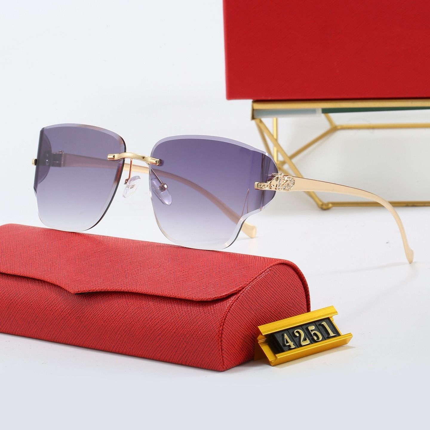 Wholesale Sunglasses Luxury Shades Sunglasses Rectangle Frame